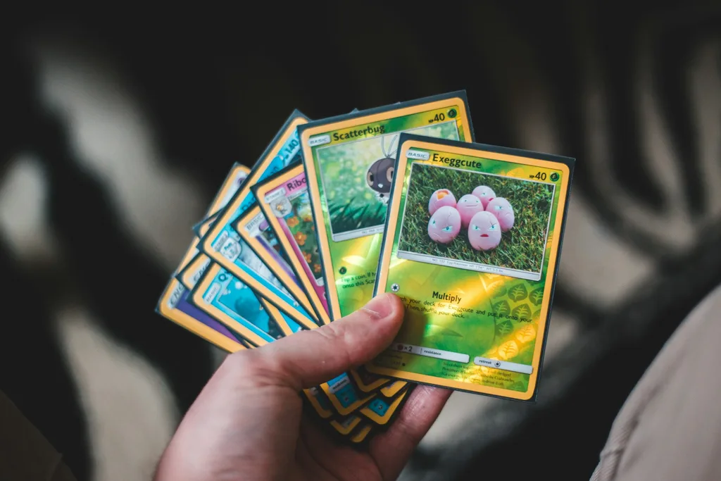 Collectible trading cards — visual atmosphere